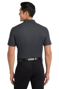 Port Authority Dry Zone Grid Polo - Battleship Grey Back