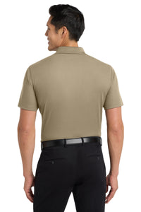 Port Authority Dry Zone Grid Polo - Tan Back