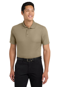 Port Authority Dry Zone Grid Polo - Tan