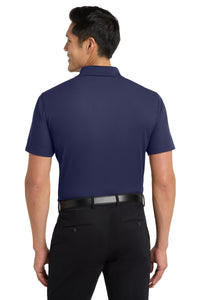 Port Authority Dry Zone Grid Polo - True Navy Back