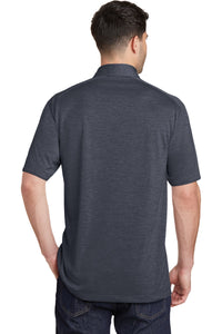 Port Authority Digi Heather Performance Polo - Dark Grey Back