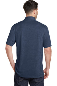 Port Authority Digi Heather Performance Polo - Dress Blue Navy Back