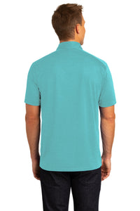 Port Authority Digi Heather Performance Polo - Maui Blue Back