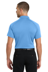 Port Authority Crossover Raglan Polo - Azure Blue Back