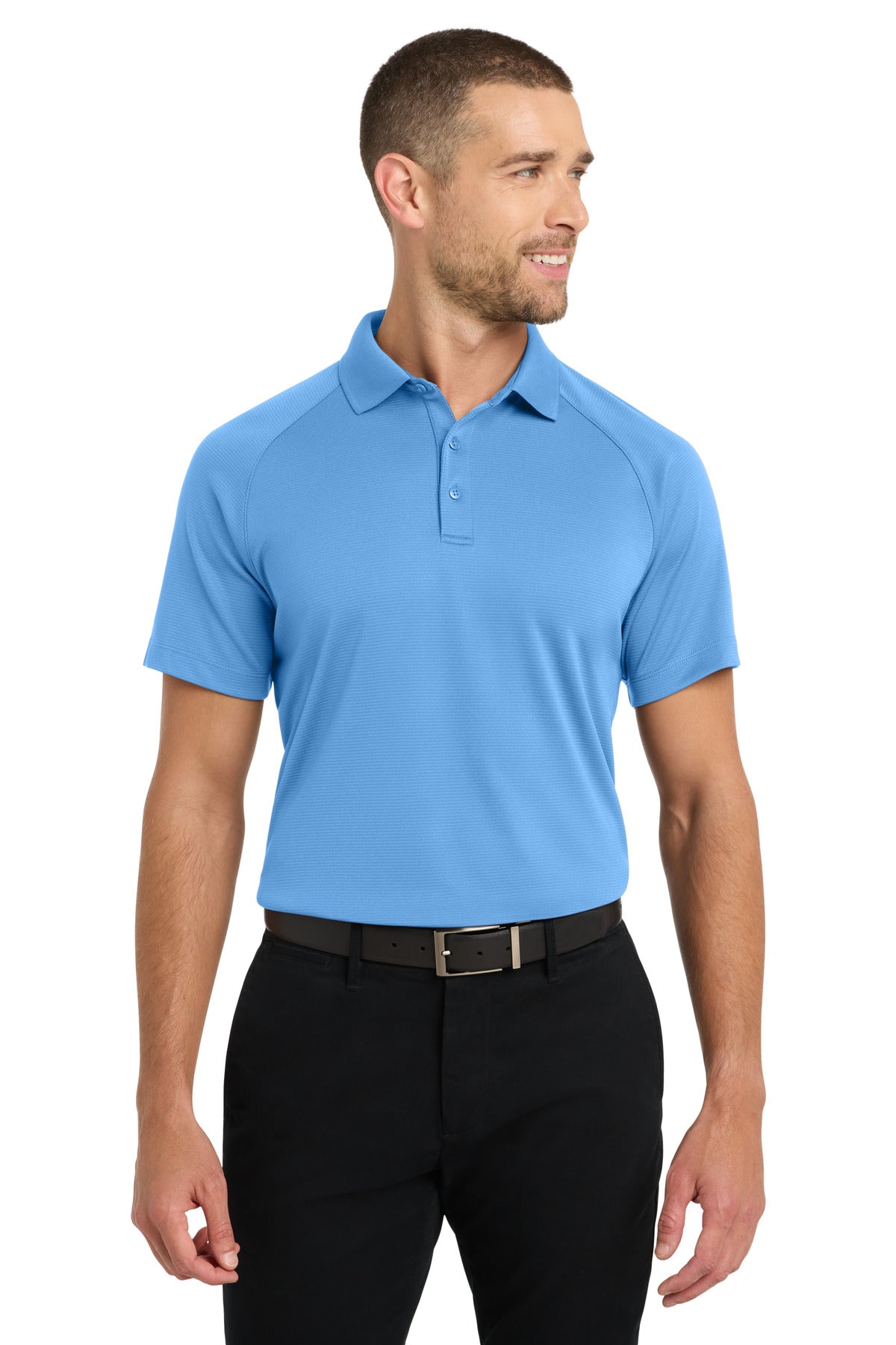 Port Authority Crossover Raglan Polo - Azure Blue