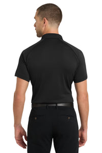 Port Authority Crossover Raglan Polo - Black Back