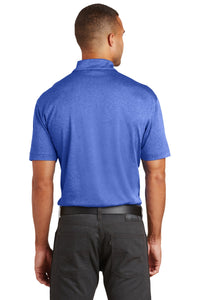 Port Authority Trace Heather Polo - True Royal Heather Back