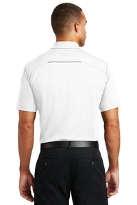 Port Authority Pinpoint Mesh Polo - White Back
