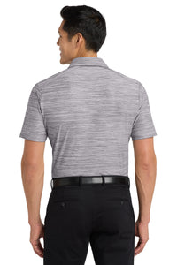 Port Authority  Stretch Heather Polo K583 - Graphite/ White Back