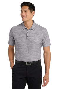Port Authority  Stretch Heather Polo K583 - Graphite/ White