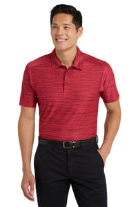 Port Authority  Stretch Heather Polo K583 - Red/ Black