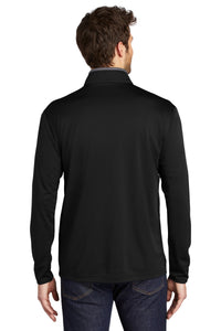 Port Authority  Silk Touch  Performance 1/4-Zip K584 - Black/ Steel Grey Back