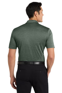 Port Authority  Shadow Stripe Polo - Deep Forest Green Back