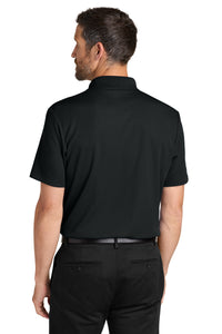 Port Authority Plaited Pique Polo K620 - Deep Black Back