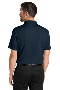 Port Authority Plaited Pique Polo K620 - Night Navy Back
