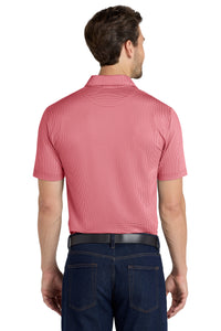 DISCONTINUED Port Authority  Gingham Polo K646 - Rich Red/ White Back