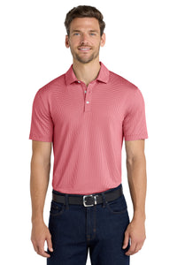 DISCONTINUED Port Authority  Gingham Polo K646 - Rich Red/ White