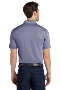 DISCONTINUED Port Authority  Gingham Polo K646 - True Navy/ White Back
