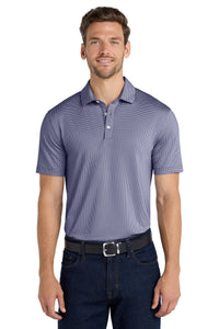DISCONTINUED Port Authority  Gingham Polo K646 - True Navy/ White