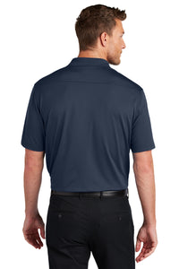 Port Authority City Stretch Flat Knit Polo K683 - River Blue Navy Back