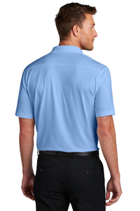 Port Authority City Stretch Flat Knit Polo K683 - Swiss Blue Back