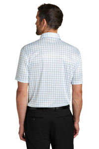 Port Authority Shirt Collar Polo K700 - Black/ Carolina Blue Check Back