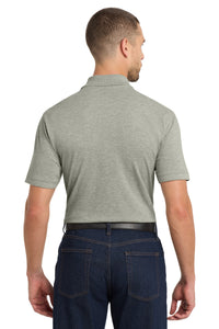 Port Authority EZCotton Polo - Oxford Heather Back