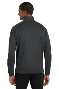 Port Authority Vertical Texture 1/4-Zip Pullover - Iron Grey/ Black Back