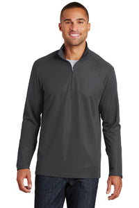 Port Authority Pinpoint Mesh 1/2-Zip - Battleship Grey