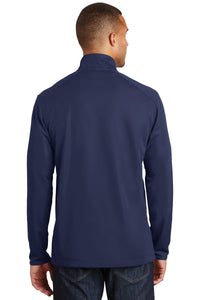 Port Authority Pinpoint Mesh 1/2-Zip - True Navy Back