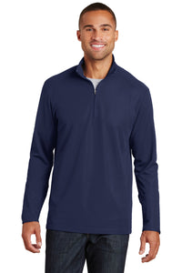 Port Authority Pinpoint Mesh 1/2-Zip - True Navy