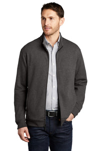 Port Authority  Interlock Full-Zip - Charcoal Heather/ Medium Heather Grey