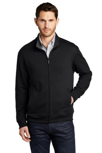Port Authority  Interlock Full-Zip - Deep Black/ Charcoal Heather