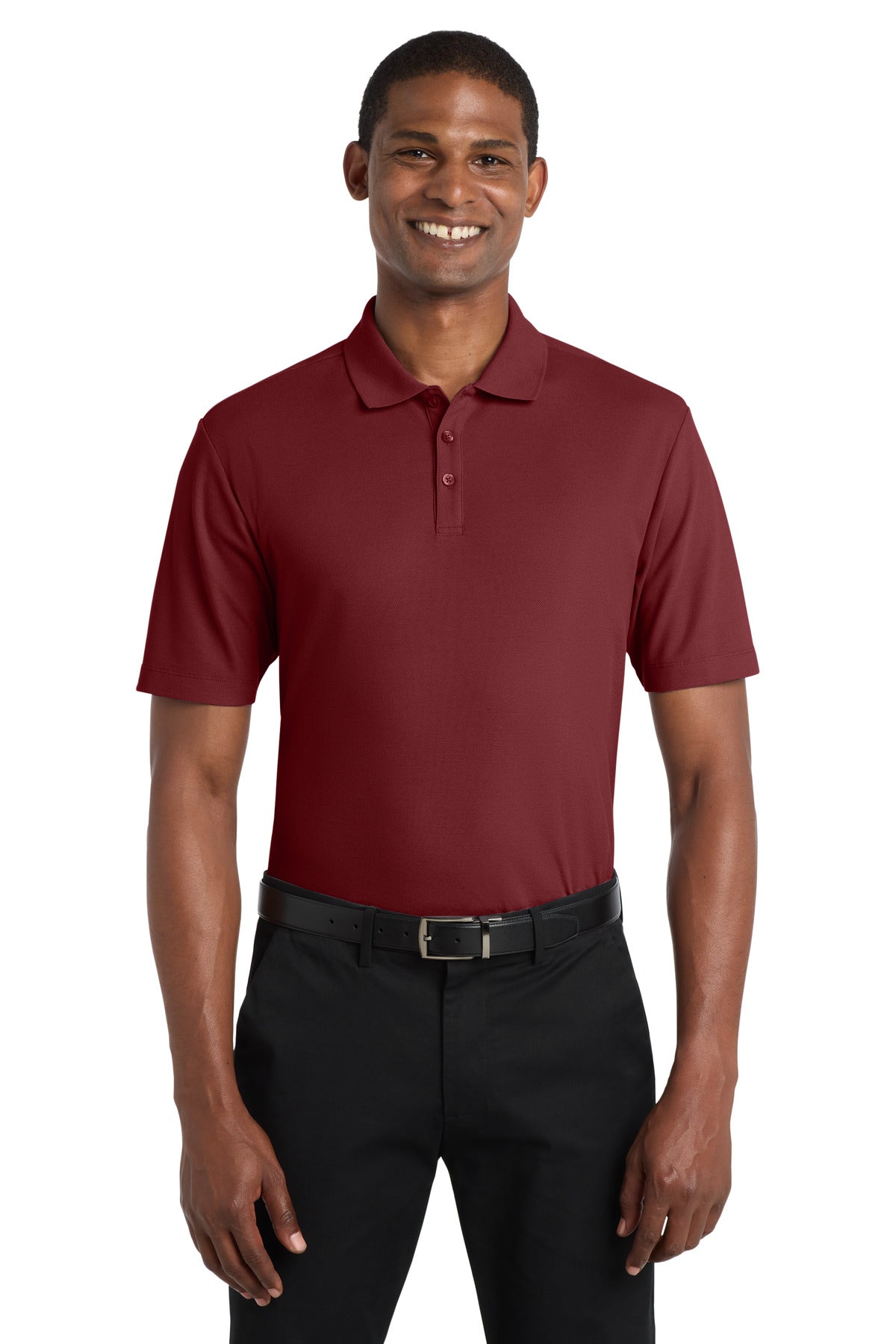Port Authority  SuperPro React  Polo - Burgundy