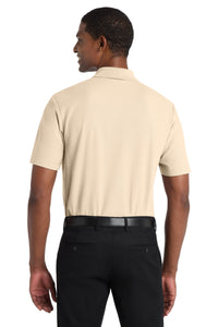 Port Authority  SuperPro React  Polo - Ecru Back