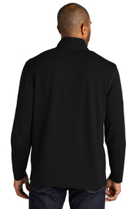 Port Authority Microterry 1/4-Zip Pullover K825 - Deep Black Back