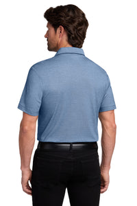 Port Authority Fine Pique Blend Polo K830 - Aegean Blue Heather Back