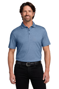 Port Authority Fine Pique Blend Polo K830 - Aegean Blue Heather
