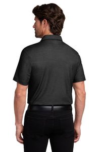 Port Authority Fine Pique Blend Polo K830 - Black Heather Back