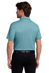 Port Authority Fine Pique Blend Polo K830 - Dark Teal Heather Back
