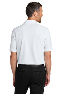 Port Authority Dry Zone Stain-Release Grid Polo K845 - White Back