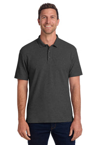 Port Authority C-FREE Cotton Blend Pique Polo K867 - Charcoal Heather