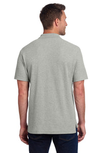 Port Authority C-FREE Cotton Blend Pique Polo K867 - Deep Smoke Heather Back