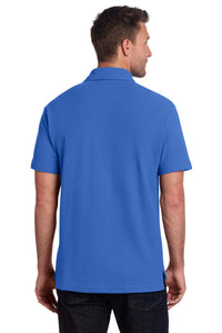 Port Authority C-FREE Cotton Blend Pique Pocket Polo K868 - True Blue Back
