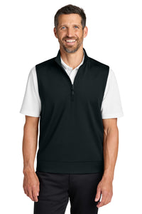 Port Authority C-FREE Double Knit 1/4-Zip Vest K880V - Deep Black