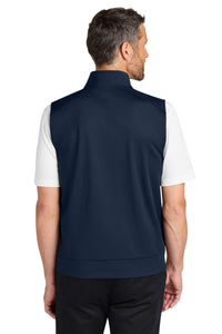 Port Authority C-FREE Double Knit 1/4-Zip Vest K880V - True Navy Back
