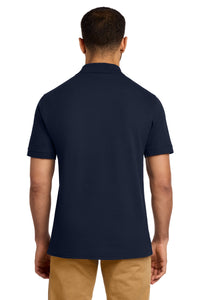 Port & Co Combed Ring Spun Pique Polo - Deep Navy Back