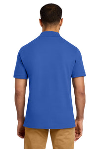 Port & Co Combed Ring Spun Pique Polo - Royal Back