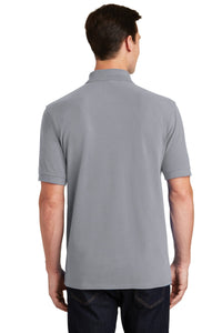 Port & Co Combed Ring Spun Pique Polo - Silver Back