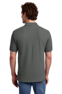 Port & Co Core Blend Pique Polo - Charcoal Back